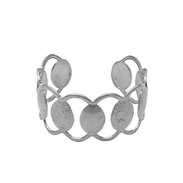 Urthn Rhodium Plated Adjustable Kada - 1402008B