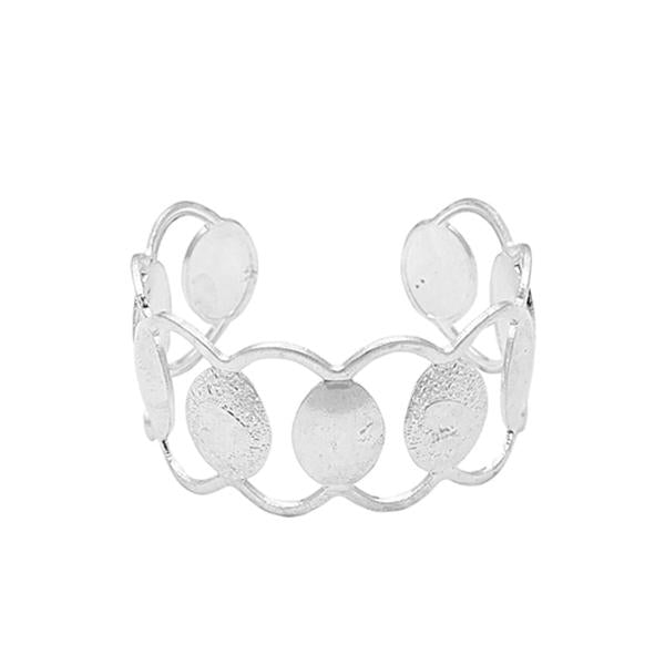 Urthn Rhodium Plated Adjustable Kada - 1402008C