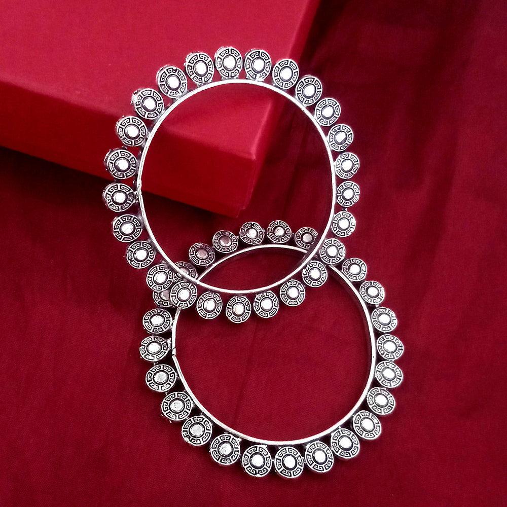 Urthn Oxidised Plated Bangles Set