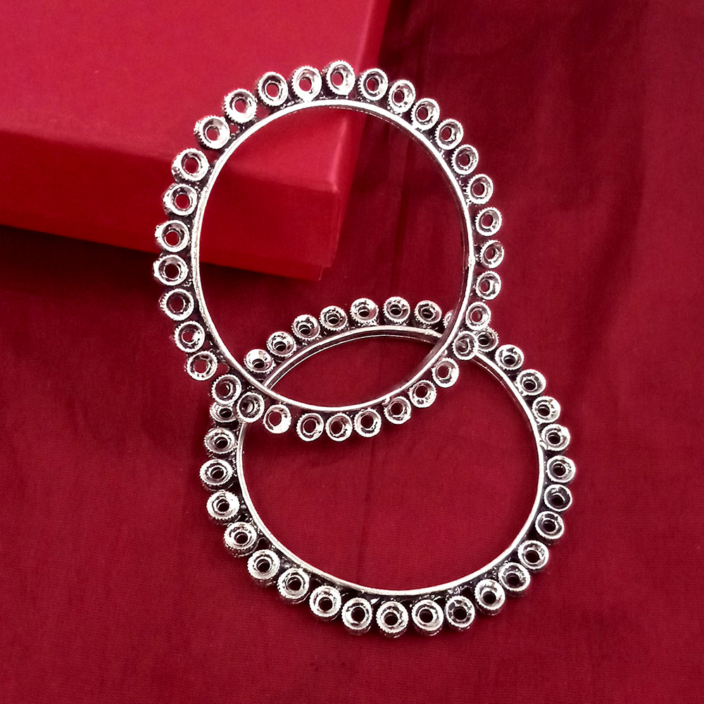 Urthn Oxidised Plated Bangles Set