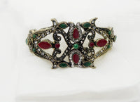 Urthn Antique Gold Plated Austrian Stone Bangle Set - 1402501A