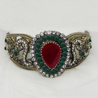 Urthn Austrian Stone Antique Gold Plated Kada - 1402502A