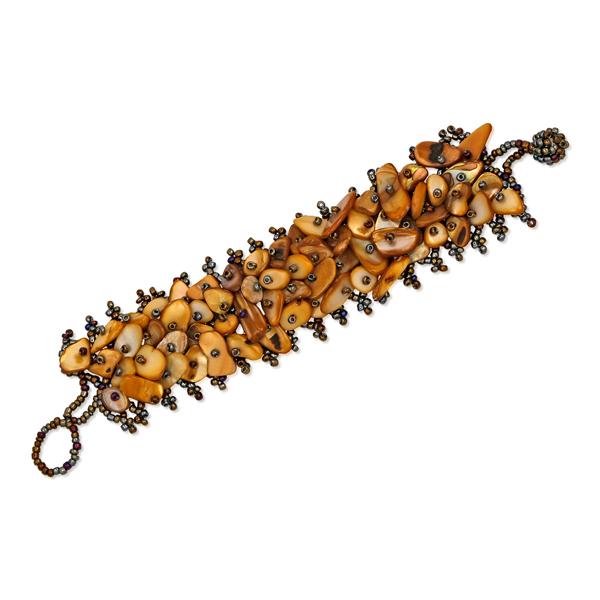 Urthn Brown Beads Bracelet - 1402701J