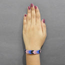 Urthn Multicolor Stone Silver Plated Bracelet - 1403004A