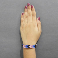 Urthn Multicolor Stone Silver Plated Bracelet - 1403004A