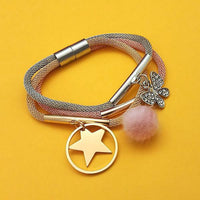 Urthn Three Tone Plated Fashion Magnetic Bracelet - 1403552E