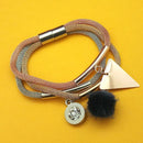 Urthn Three Tone Plated Fashion Magnetic Bracelet - 1403553A