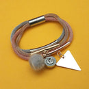 Urthn Three Tone Plated Fashion Magnetic Bracelet - 1403553F