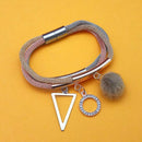 Urthn Three Tone Plated Fashion Magnetic Bracelet - 1403555B