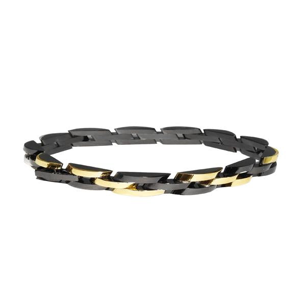 Urthn 2 Tone Plated Chain Mens Bracelet - 1403602