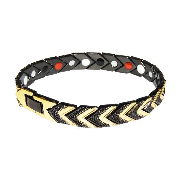 Urthn Zinc Alloy 2 Tone Plated Chain Mens Bracelet - 1403604A