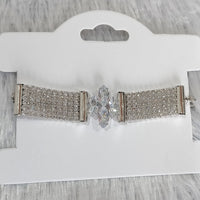 Kriaa Austrian Stone Gold & Silver Plated Bracelet