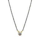 Kriaa Gold Plated White Austrian Mangalsutra - 1500680