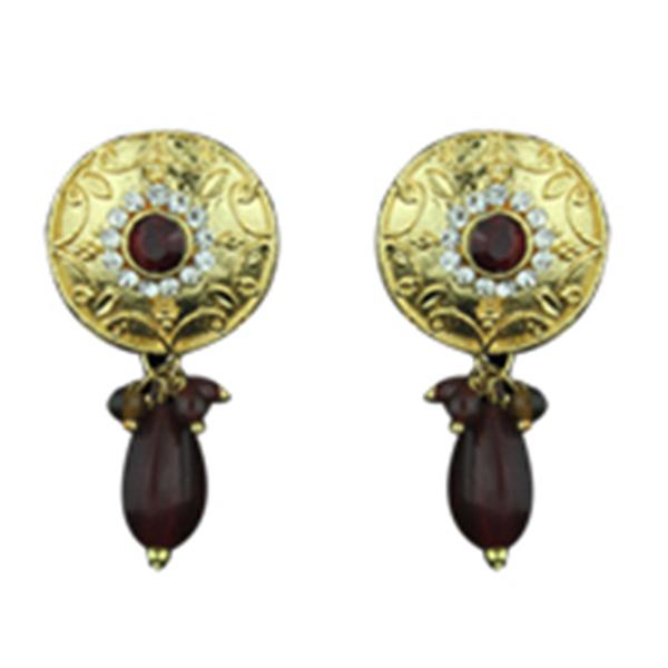 Kriaa Gold Plated Austrian Stone Earrings - 1501314