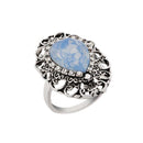Urthn Silver Plated Blue Stone Ring - 1501852_17