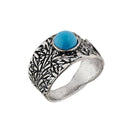 Urthn Rhodium Plated Blue Gems Stone Ring - 1501867_17
