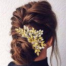 Apurva Pearls Stone Pearl Gold Plated Hair Brooch - 1502057B