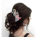 Apurva Pearls Multi Austrian Stone Gold Plated Hair Brooch - 1502072B