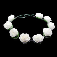 Urthn White Tiara Rose Flower Crown - 1502103D