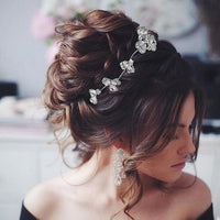 Apurva Pearls Stone Silver Plated Floral Design Hair Brooch