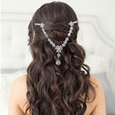 Apurva Pearls Stone Silver Plated Hair Brooch - 1502217B