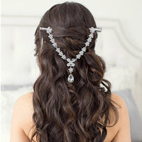 Apurva Pearls Stone Silver Plated Hair Brooch - 1502218B