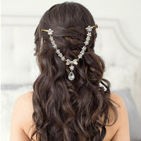 Apurva Pearls Stone Gold Plated Hair Brooch - 1502219A