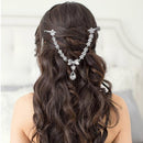 Apurva Pearls Stone Silver Plated Hair Brooch - 1502219B