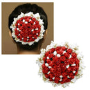 Apurva Pearls Maroon Floral Design Hair Brooch - 1502233A