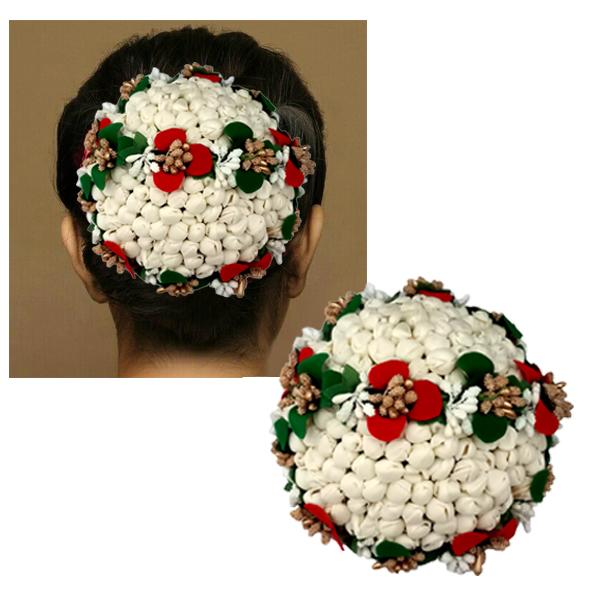 Apurva Pearls Multi Floral Hair Brooch - 1502248A