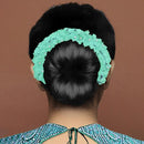 Tip Top Fashions Austrian Stone Green Floral Hair Brooch - 1502299L