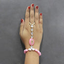 Apurva Pearls White Kundan Stone Gold Plated Hand Harness - 1502326M