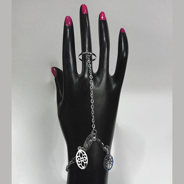 Kriaa Silver Plated Hand Harness -1502347A