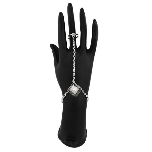 Tip Top Fashions Silver Plated Hand Harness - 1502357