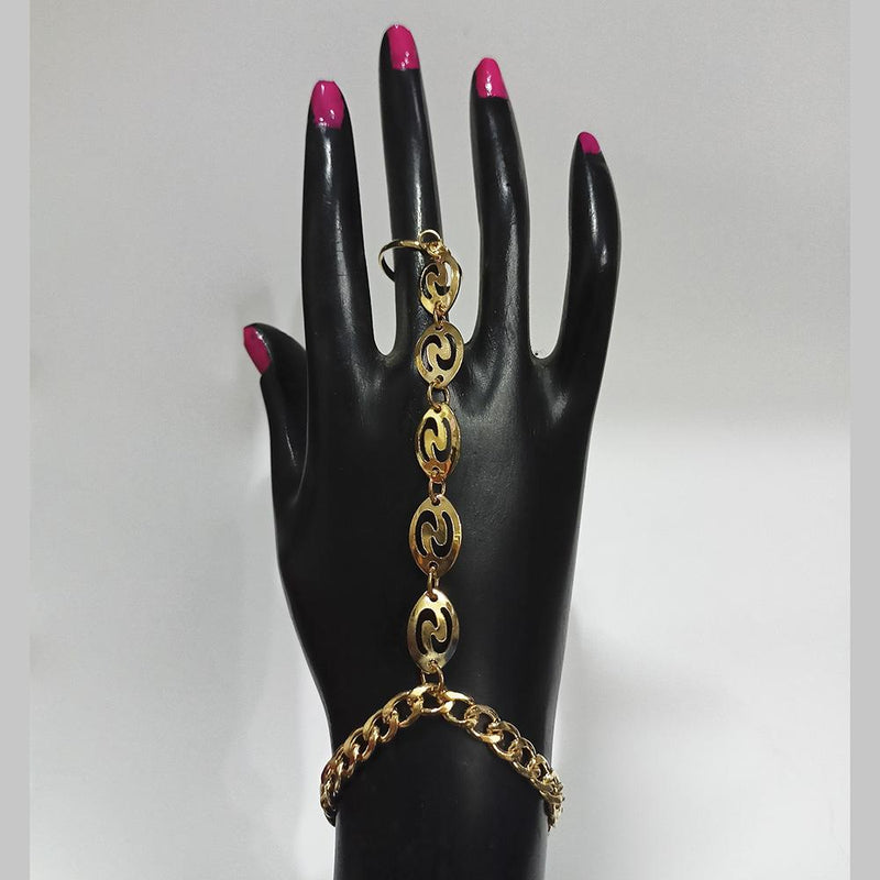 Kriaa Gold Plated Hand Harness -1502366A