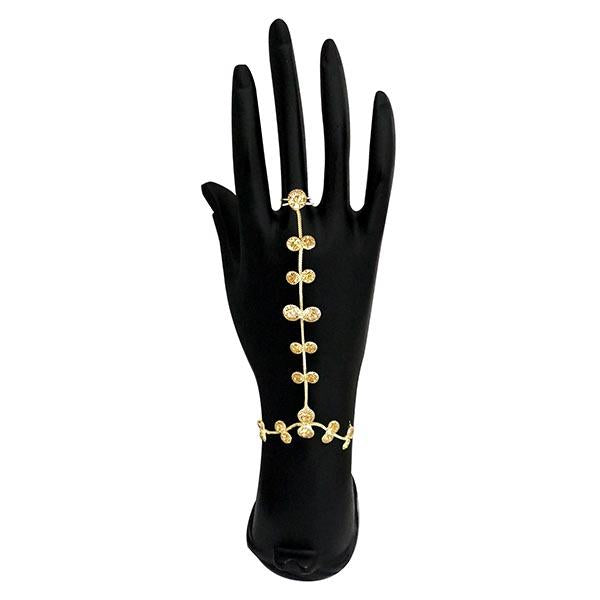 Urthn Gold Plated Brown Austrian Stone Hand Harness - 1502386A