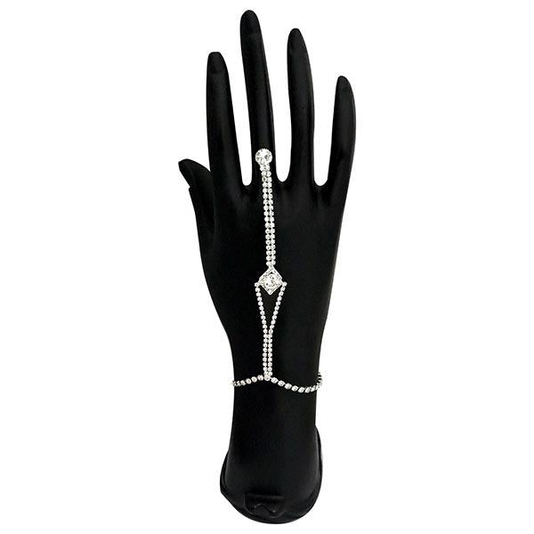 Eugenia Silver Plated Austrian Stone Hand Harness - 1502392