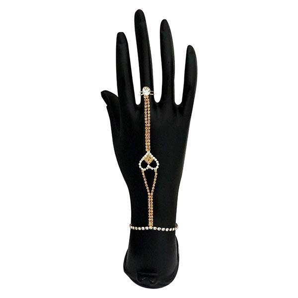 Tip Top Fashions Brown Austrian Stone Hand Harness - 1502396B
