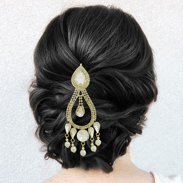 Eugenia Gold Plated White Austrian Stone Pasa - 1502601