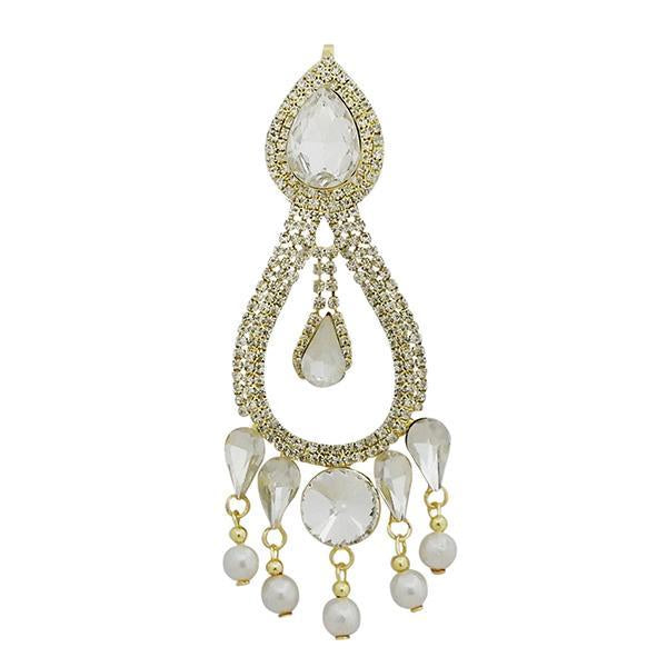Eugenia Gold Plated White Austrian Stone Pasa - 1502601
