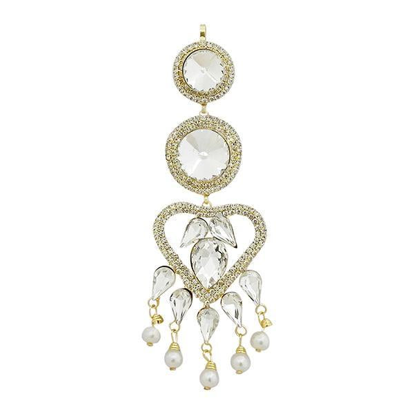 Eugenia Gold Plated White Austrian Stone Pasa - 1502602