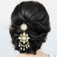 Eugenia Gold Plated White Austrian Stone Pasa - 1502603