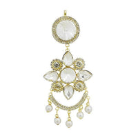 Eugenia Gold Plated White Austrian Stone Pasa - 1502603