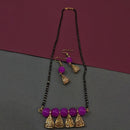 Kriaa Pink Beads Pearl Mangalsutra - 1503016F