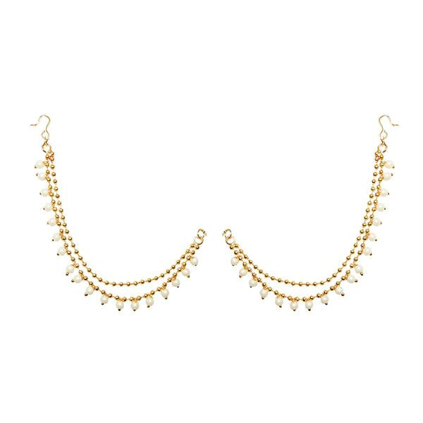 Kriaa Gold Plated Pearl Kan Chain - 1503307