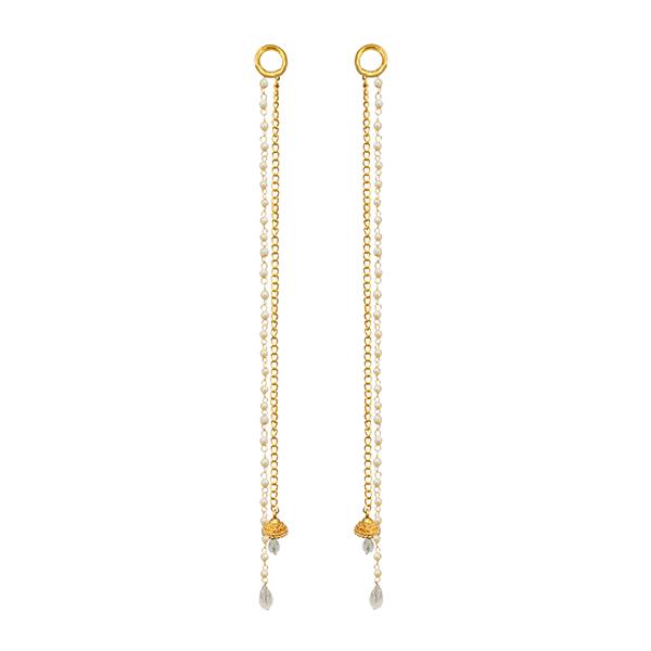 Kriaa Gold Plated Pearl Kan Chain - 1503325