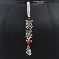 Jeweljunk Oxidised Plated Multi Austrian Stone  Challa -1503806