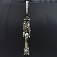 Jeweljunk Oxidised Plated Multi Austrian Stone  Challa -1503807