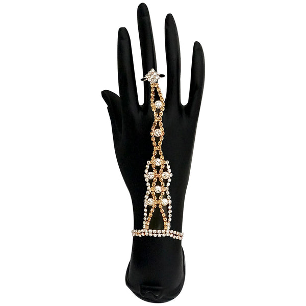 Kriaa Gold Plated Hand Harness