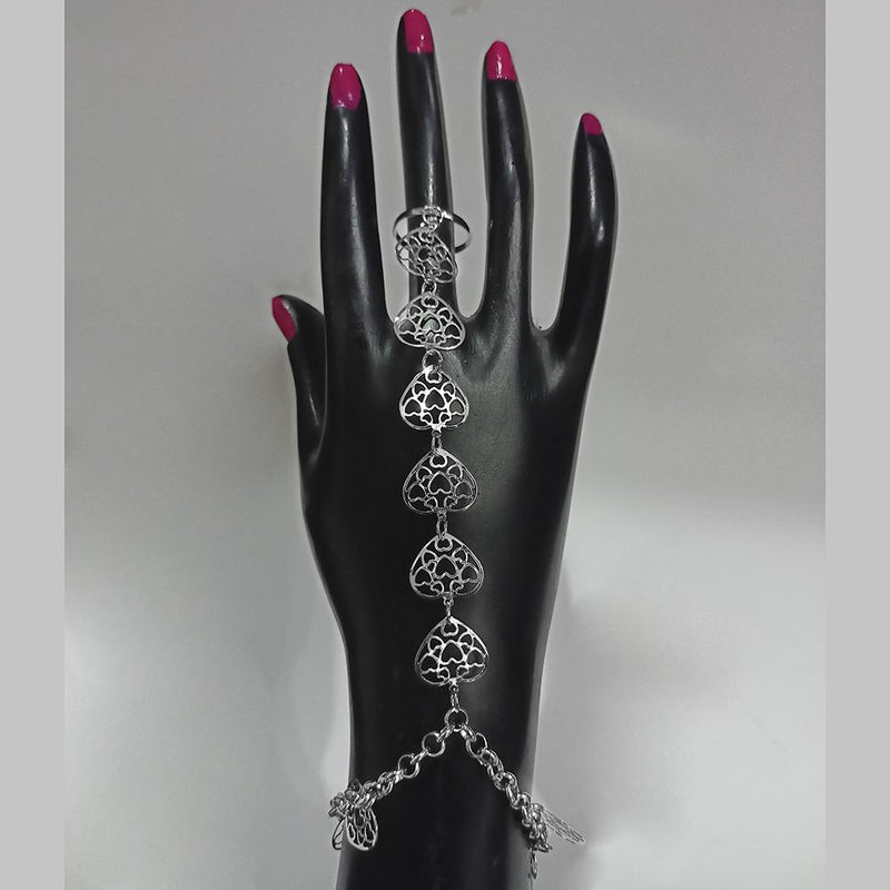 Kriaa Silver Plated Hand Harness -1504038A